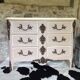 Curved chest of drawers 6 drawers of style xviiith patinated mole