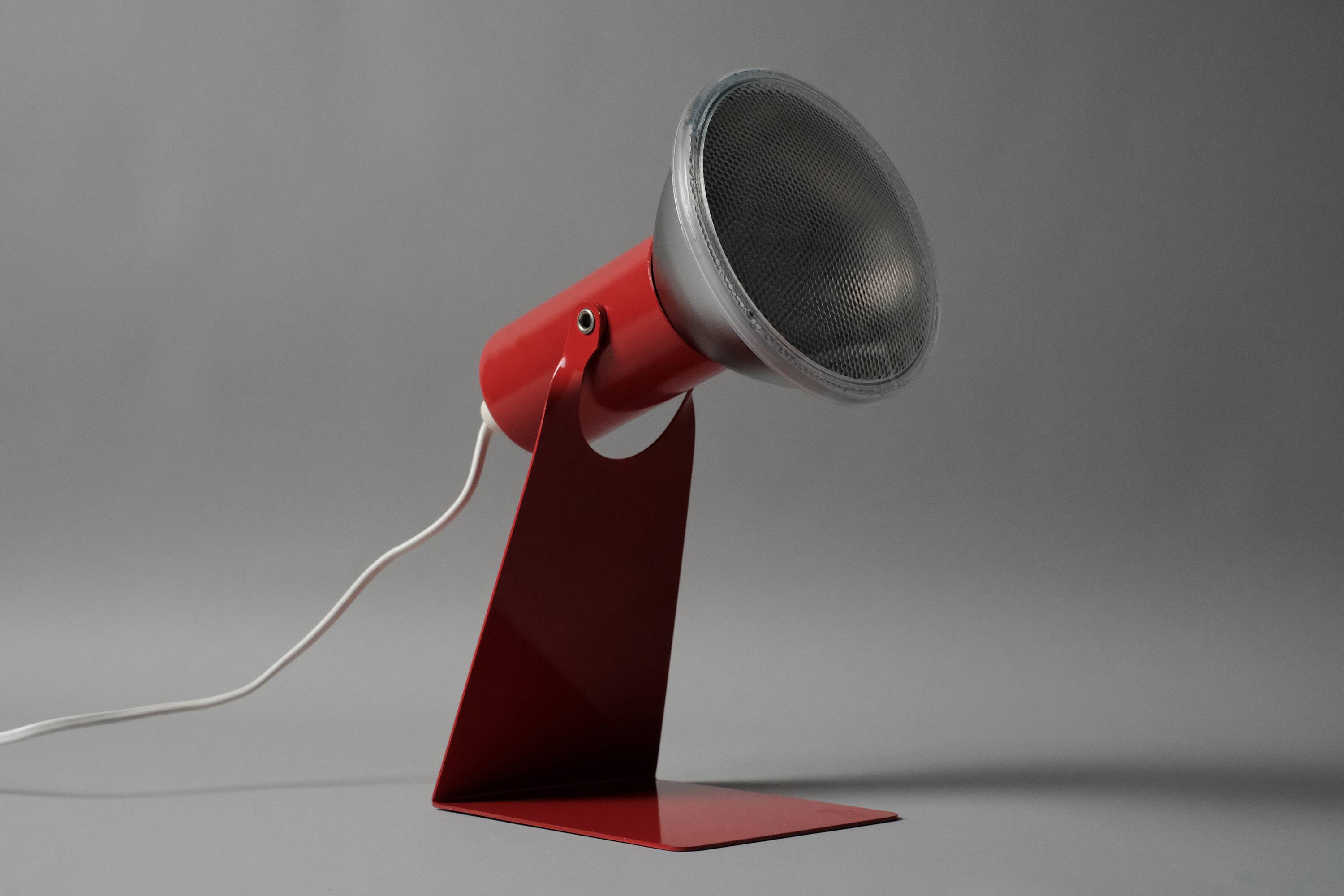 Vintage 1970s Gnosjo Konstsmide industrial desk lamp.