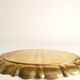 Hollywood Regency Large Oval Brass Tray by Firma Lars Holmström, Sweden 1940's