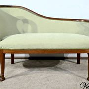 Small Mahogany Backsplash Daybed, Return from Egypt Style – Early 20th Century