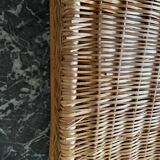 Bamboo and rattan shelf 2 doors