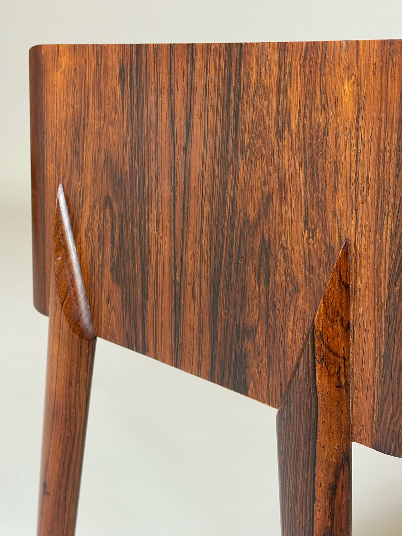 Palisander beside chest by Niels Clausen for N.C. Møbler