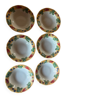 Deep dessert plates