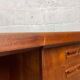 Scandinavian double-sided teak desk, 60s