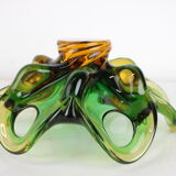 Czech Big Art Glass Bowl by Josef Hospodka, 1960's