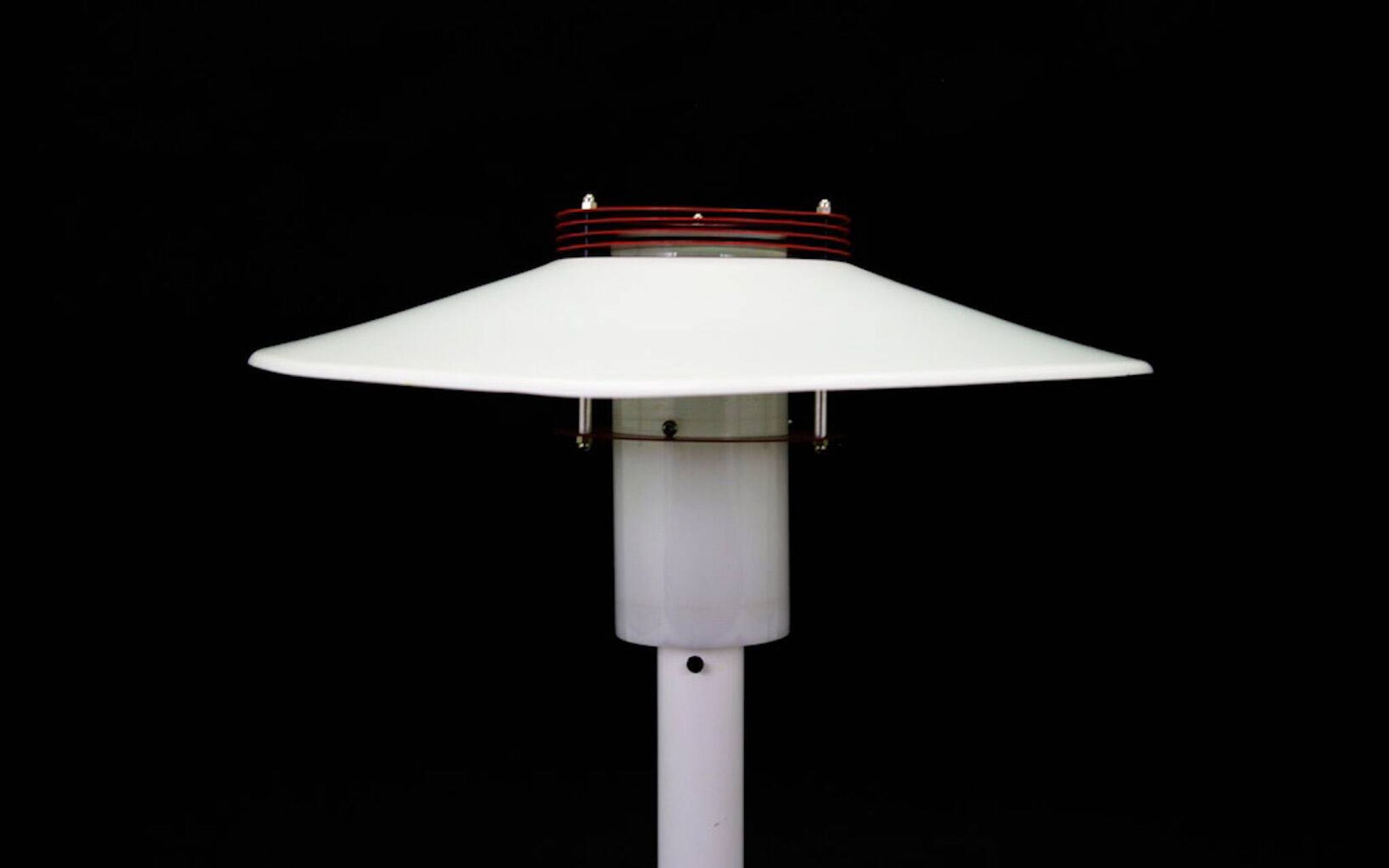 White bedside lamp, Danish design, 1960s, production: Denmark
