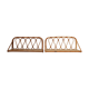 Pair of rattan wall shelves