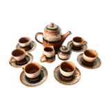 Sarreguemines earthenware coffee service