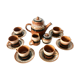 Sarreguemines earthenware coffee service