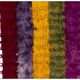 Vintage Hand-Knotted Tulu Runner Rug in Red, Purple, Yellow, Green and Magenta, 100% Mohair Wool