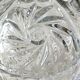 Large candy box in cut Bohemian crystal. Floral/Star motifs