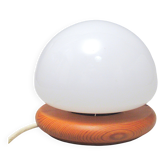 Cosmo Designs 1970s pine base globe lamp