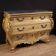 Commode italienne laquée et dorée du 20e siècle