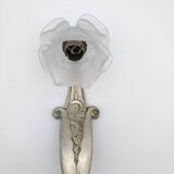 Art Deco wall light. Rose in glass paste.