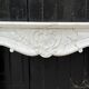 Louis XV style fireplace in Carrara marble, circa 1980.