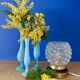 Vintage globe table lamp in moulded glass