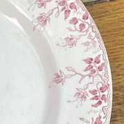 Round plate made of ironstone