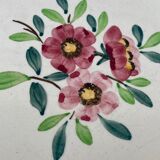 Set of 3 plates with sarreguemines floral motif