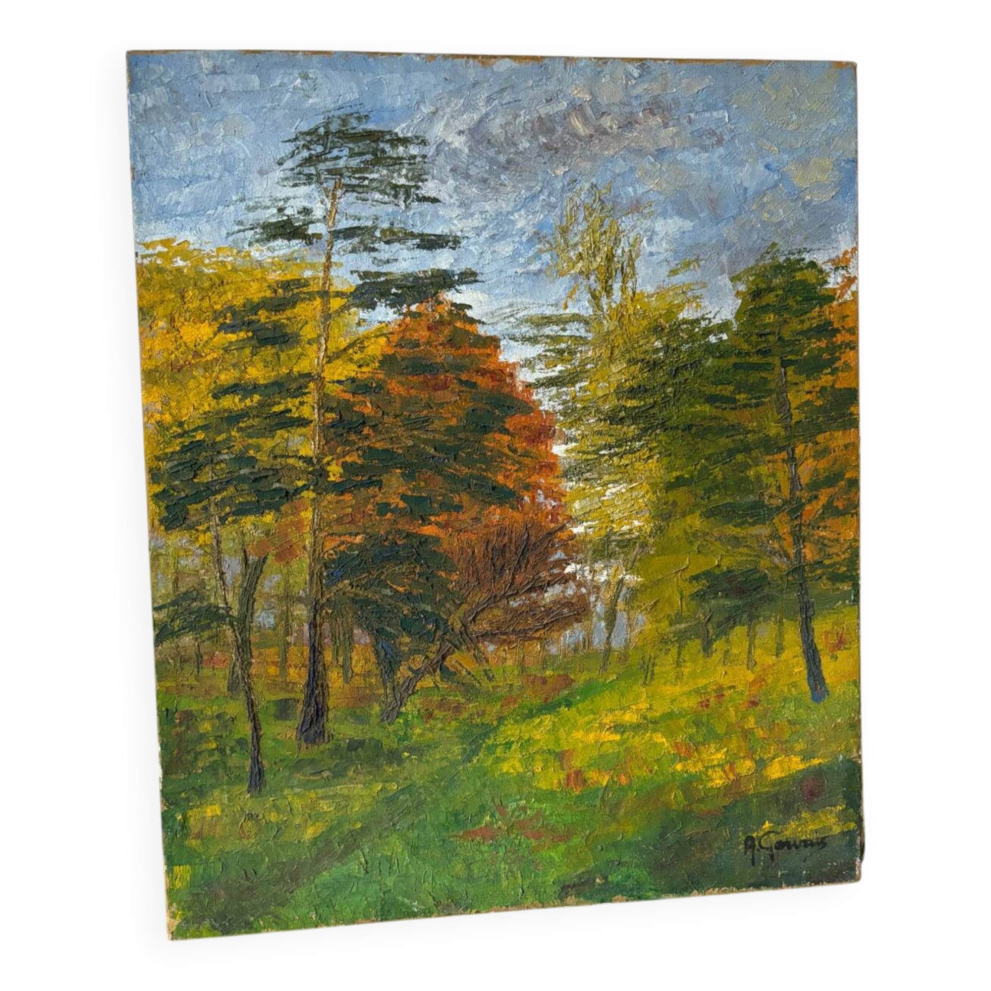Paysage signé André Gervais de 1976