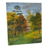 Landscape signed André Gervais from 1976