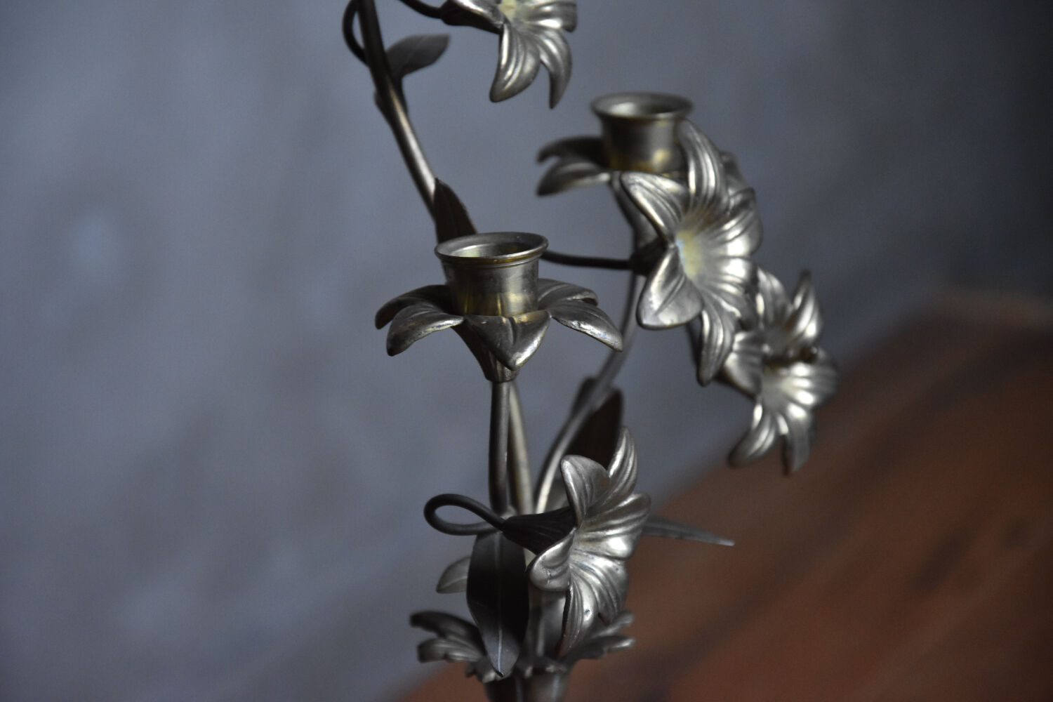 Brass candle holders