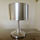 Brushed metal tulip floor lamp vintage 70s