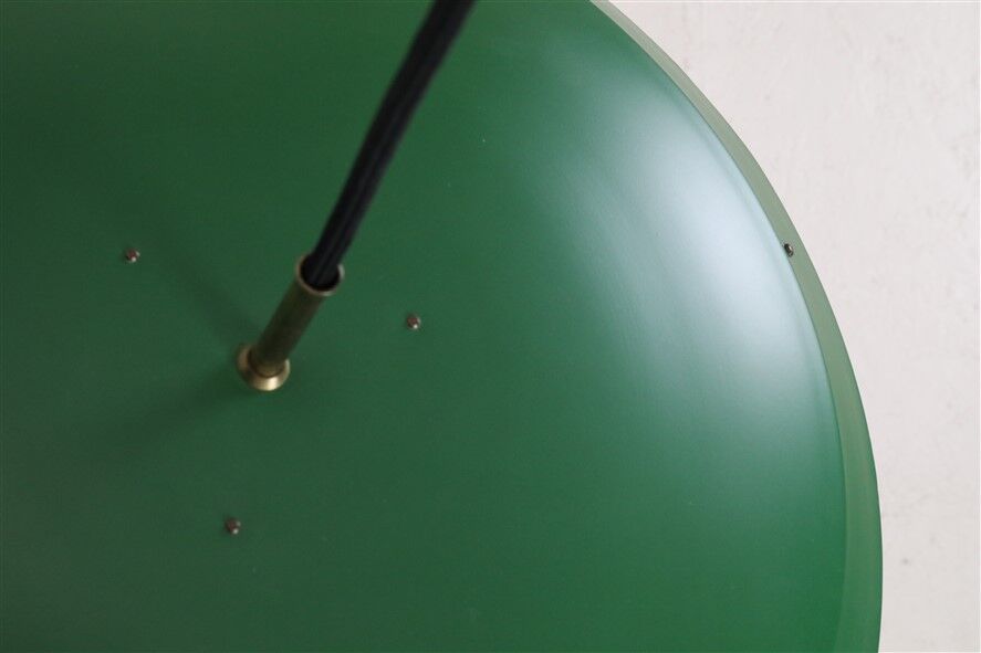 Rare big Lyfa Space Age pendant lamp / Mid-century Danish modern design / 1960s / 1970s / green