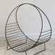 Magazine rack vintage log holder