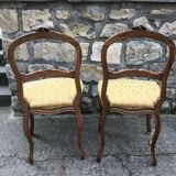 Pair of Louis XV-style bedroom chairs