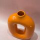 Vase circulaire orange