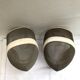 Former pair fencing fencing metal grid, white leather vintage sport