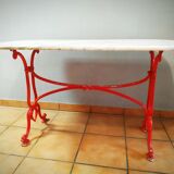 Table bistrot en marbre