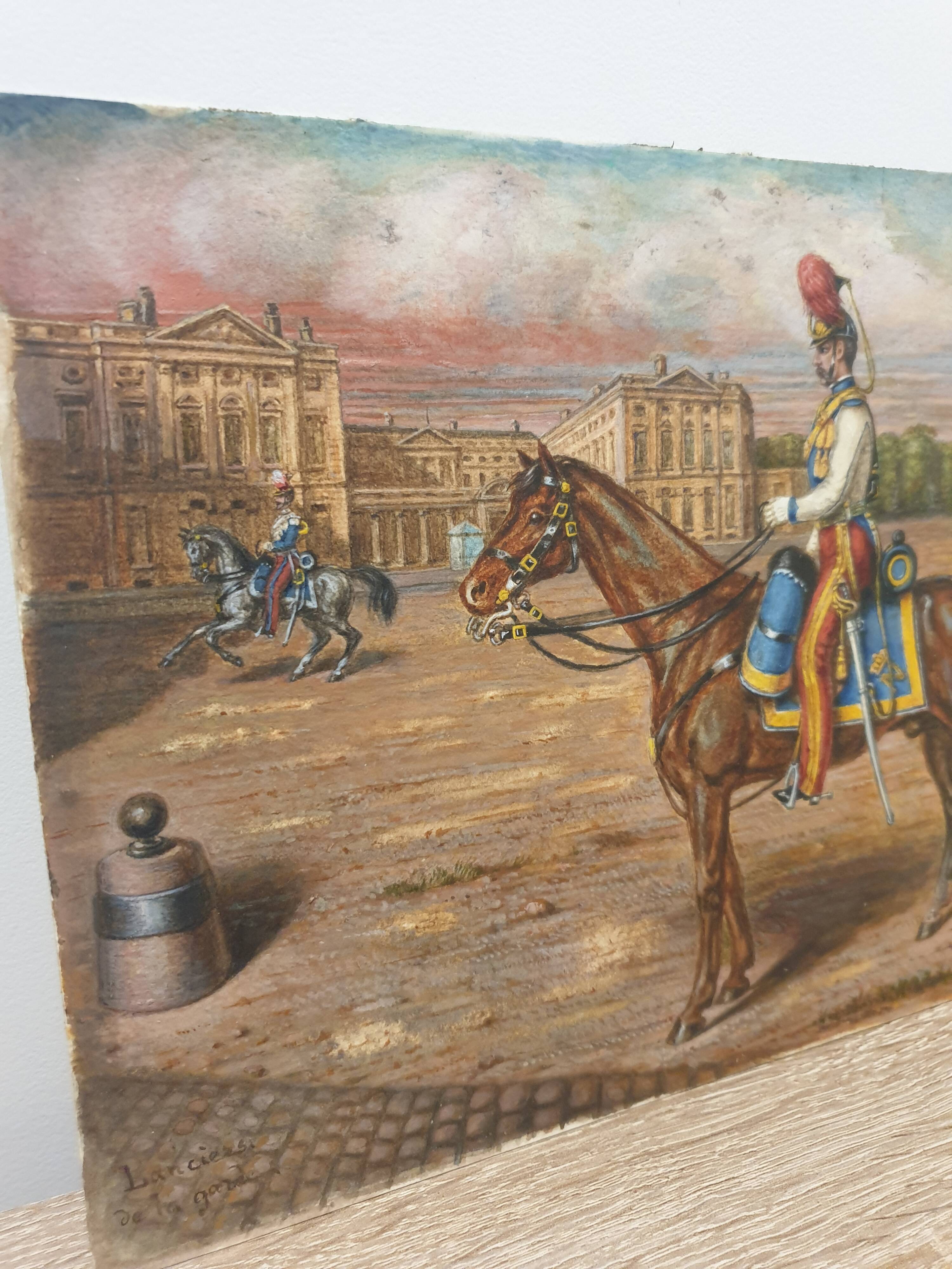 Pastel on paper Compiègne 1860