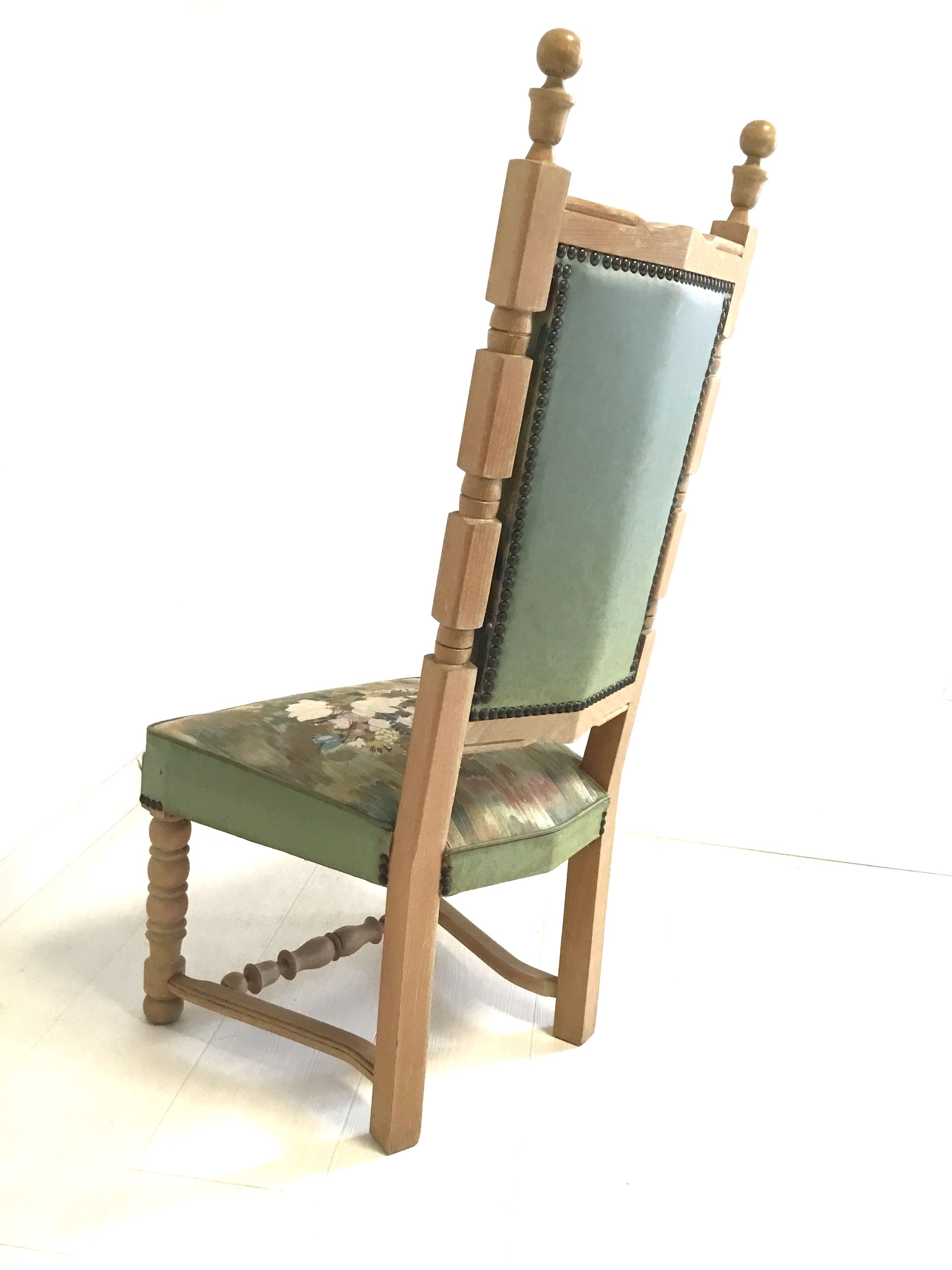 Paire de chaises de cheminée années 40