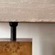 Majestic table lamp in elm burl, C.Mahey design 1970