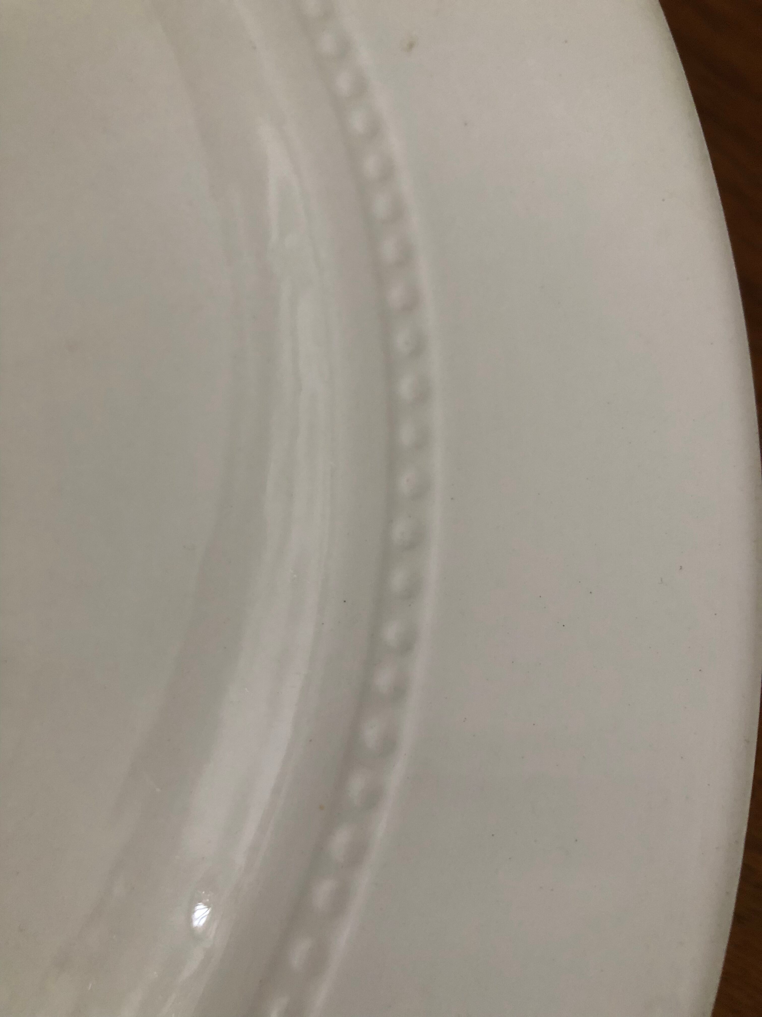 Antique earthenware dish from Luneville China Keller and Guerin 1889 "Chaillot de Vercor"