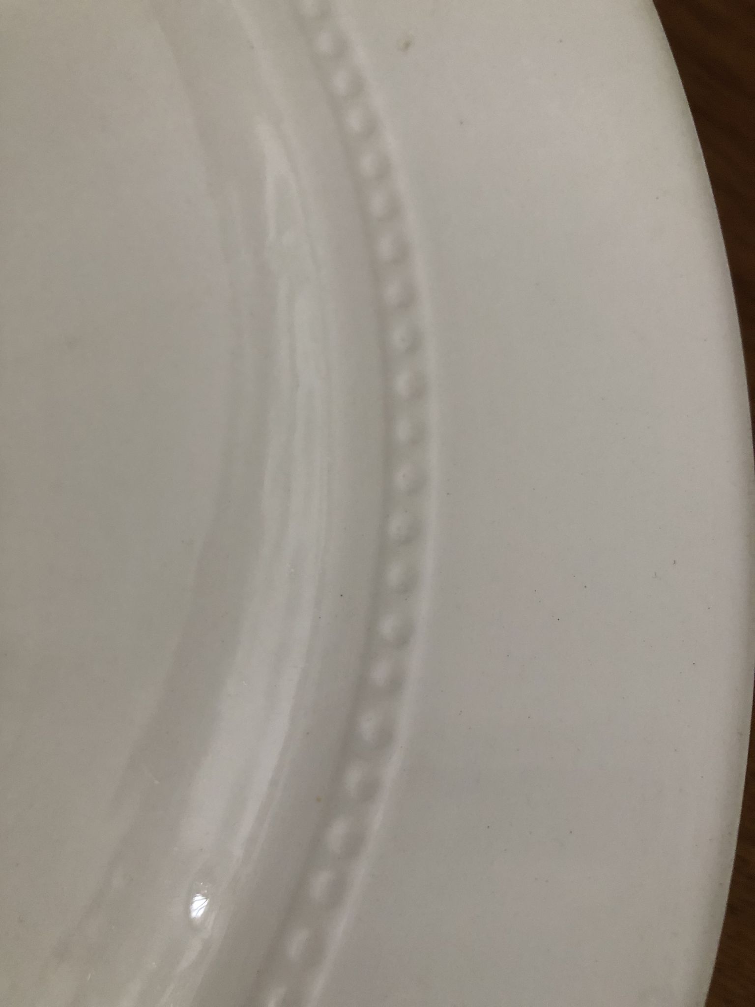 Antique earthenware dish from Luneville China Keller and Guerin 1889 "Chaillot de Vercor"