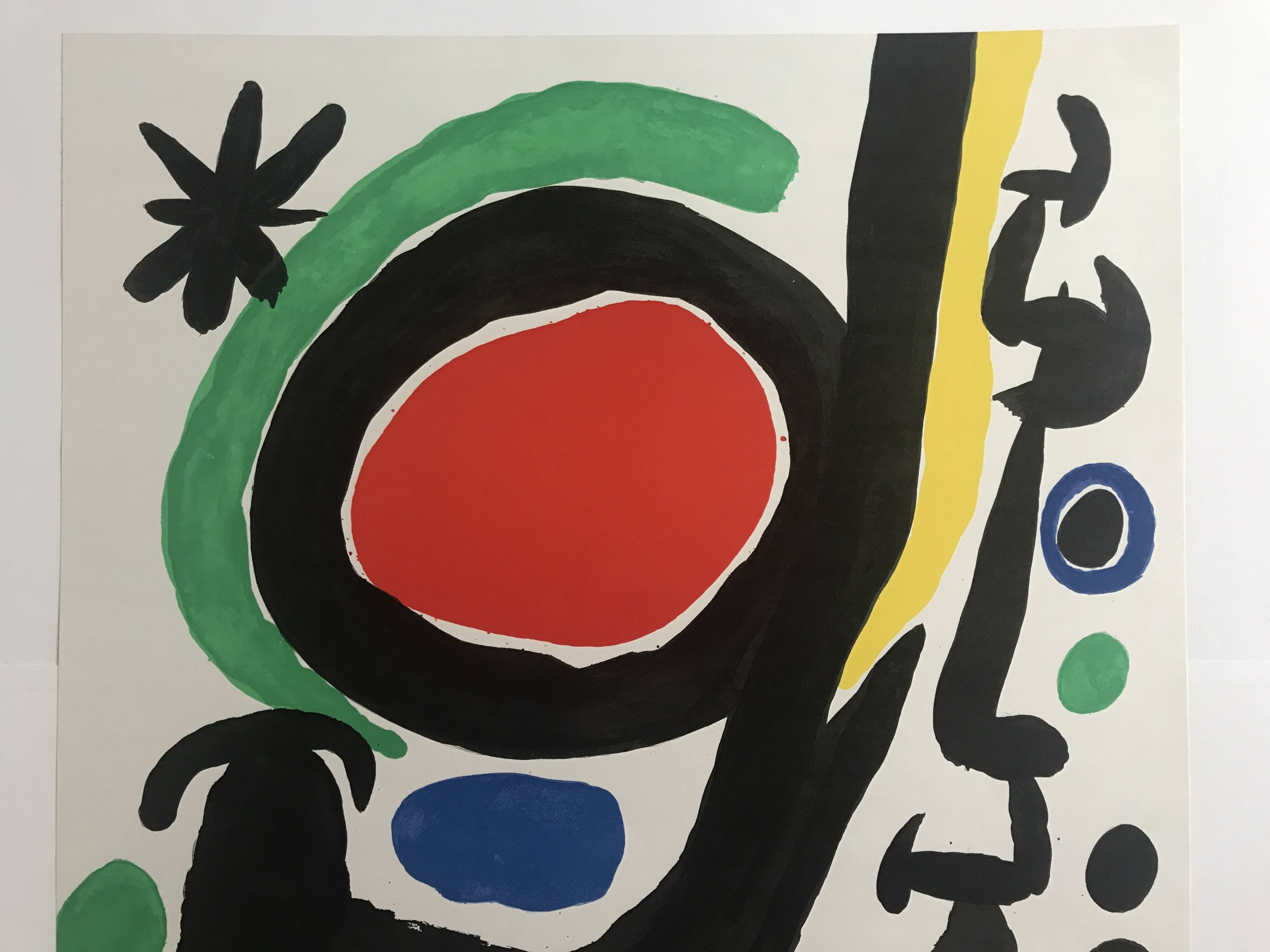 Joan MIRO: Original lithograph poster Fondation Maeght, 1968