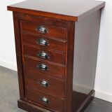 Apothecary furniture in mahogany Netherlands 1930s