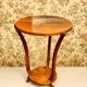 Art Deco Wooden Pedestal Table – 1930s Art Deco Era – Elegant and Practical