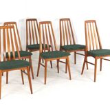 Set of 6 Niels Koefoed 'Eva' chairs - danish design in teak - vintage