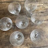 7 verres à pied