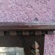 Rustic and Gothic beveled mirror