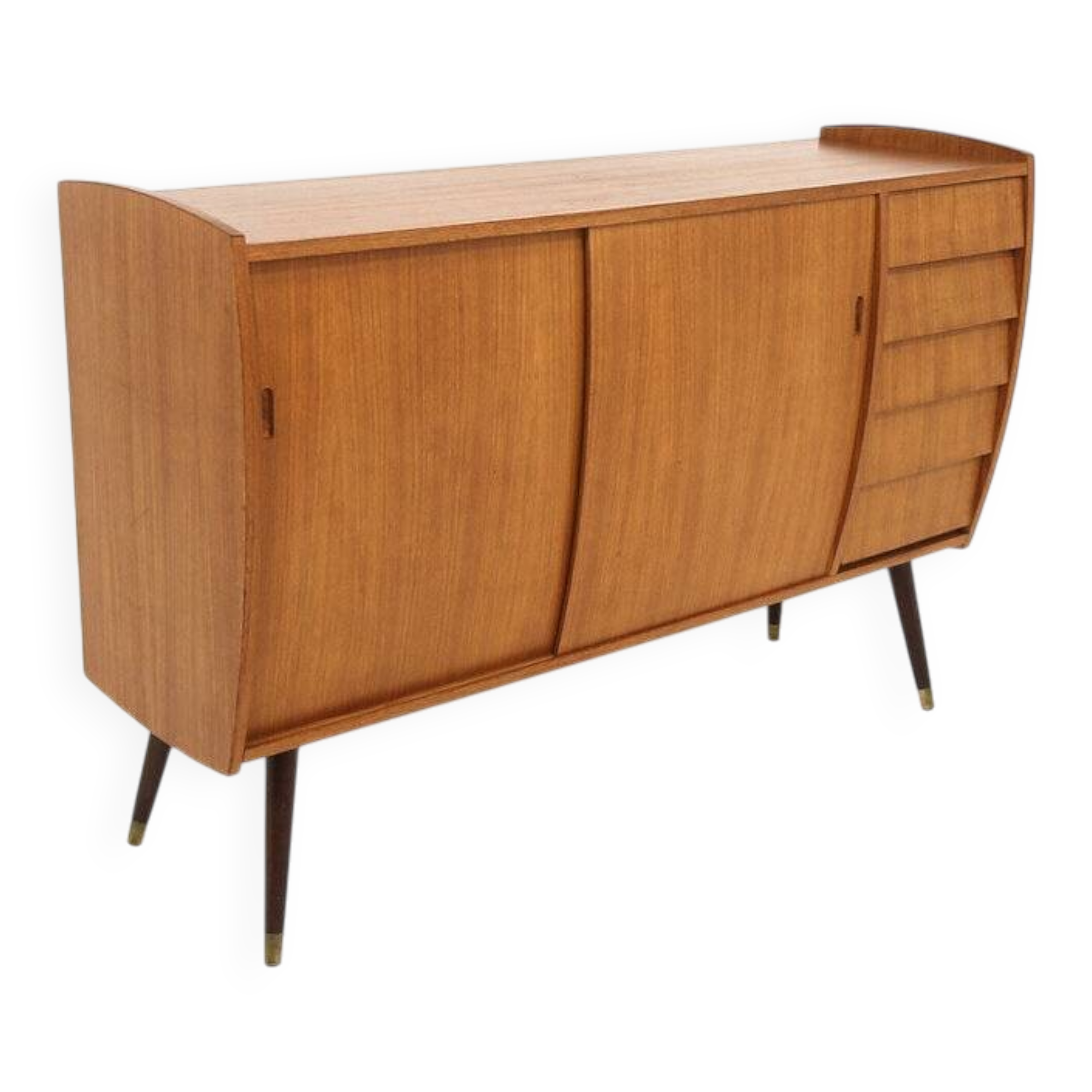Scandinavian "Roulette" teak sideboard, Möbel-Ikea, Sweden, 1960