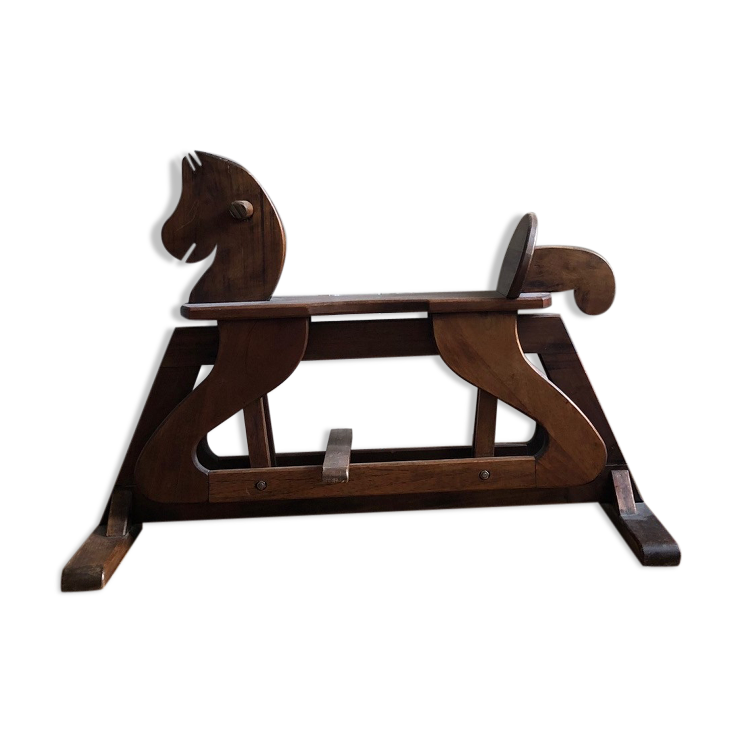 Wooden rocking horse