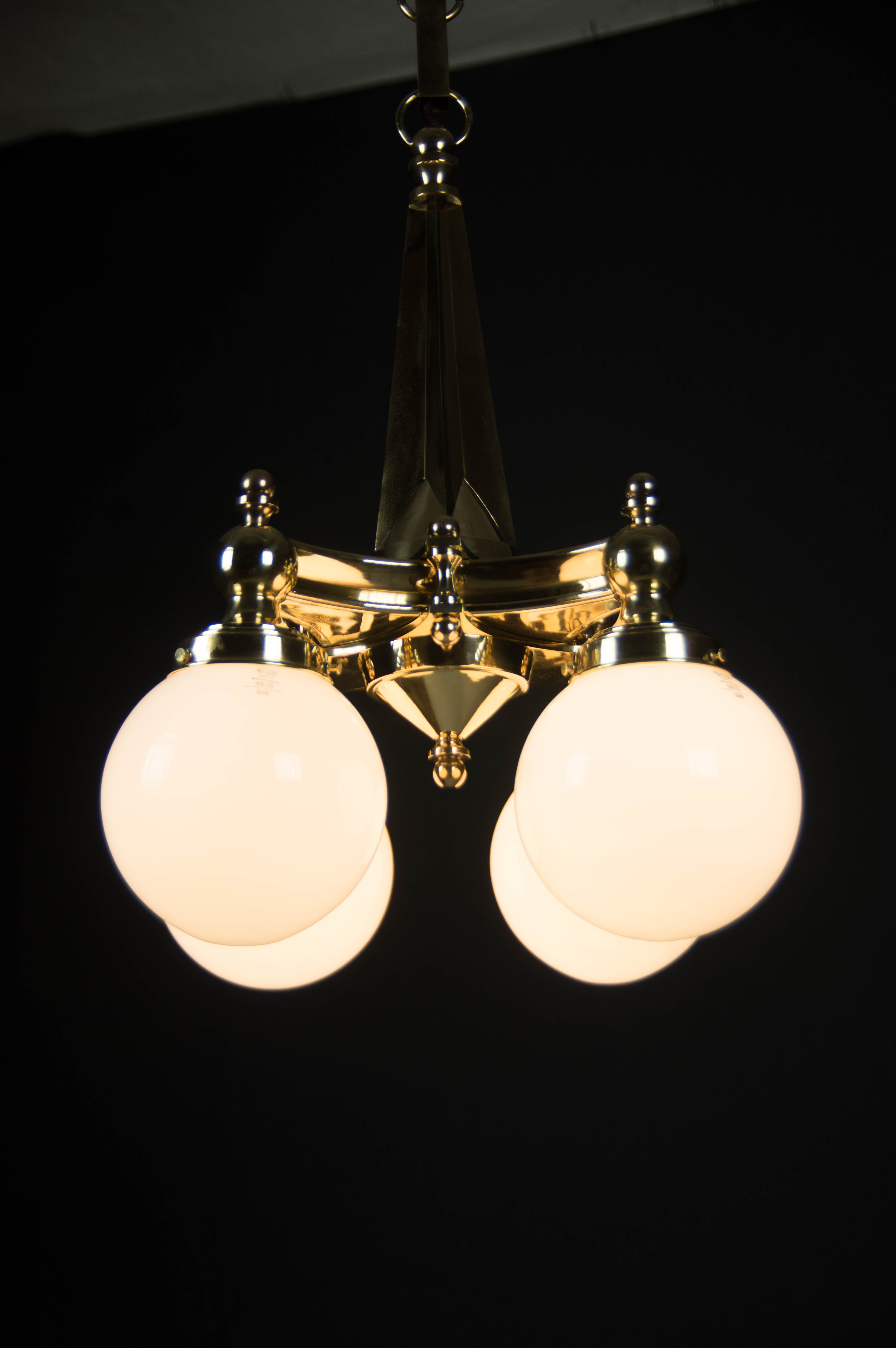 Lustre art deco laiton années 1920