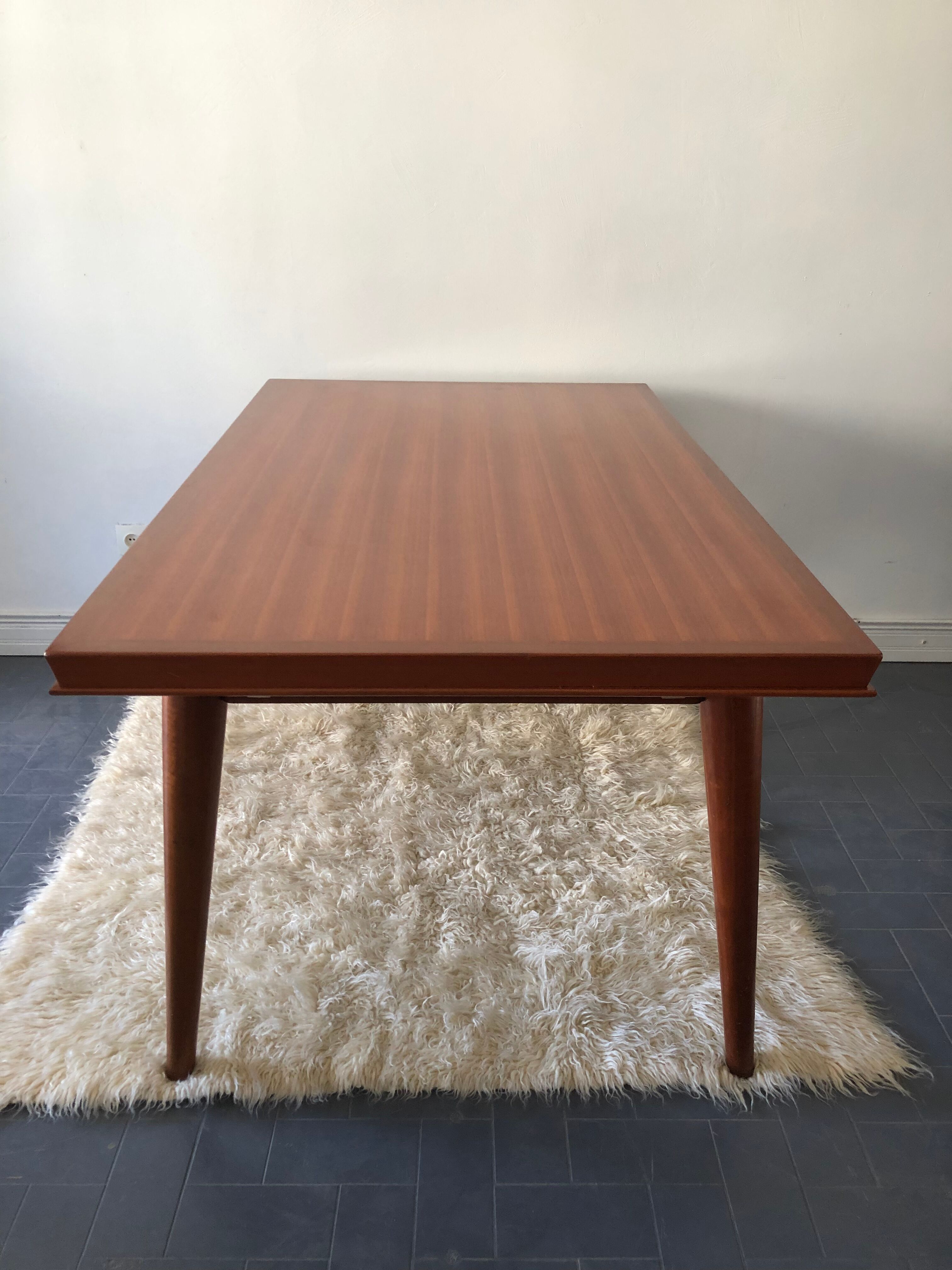 Table with 2 extensions, vintage 60s