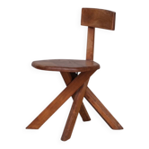 Pierre Chapo French Mid-Century Elm S34 Chair (4 Available)