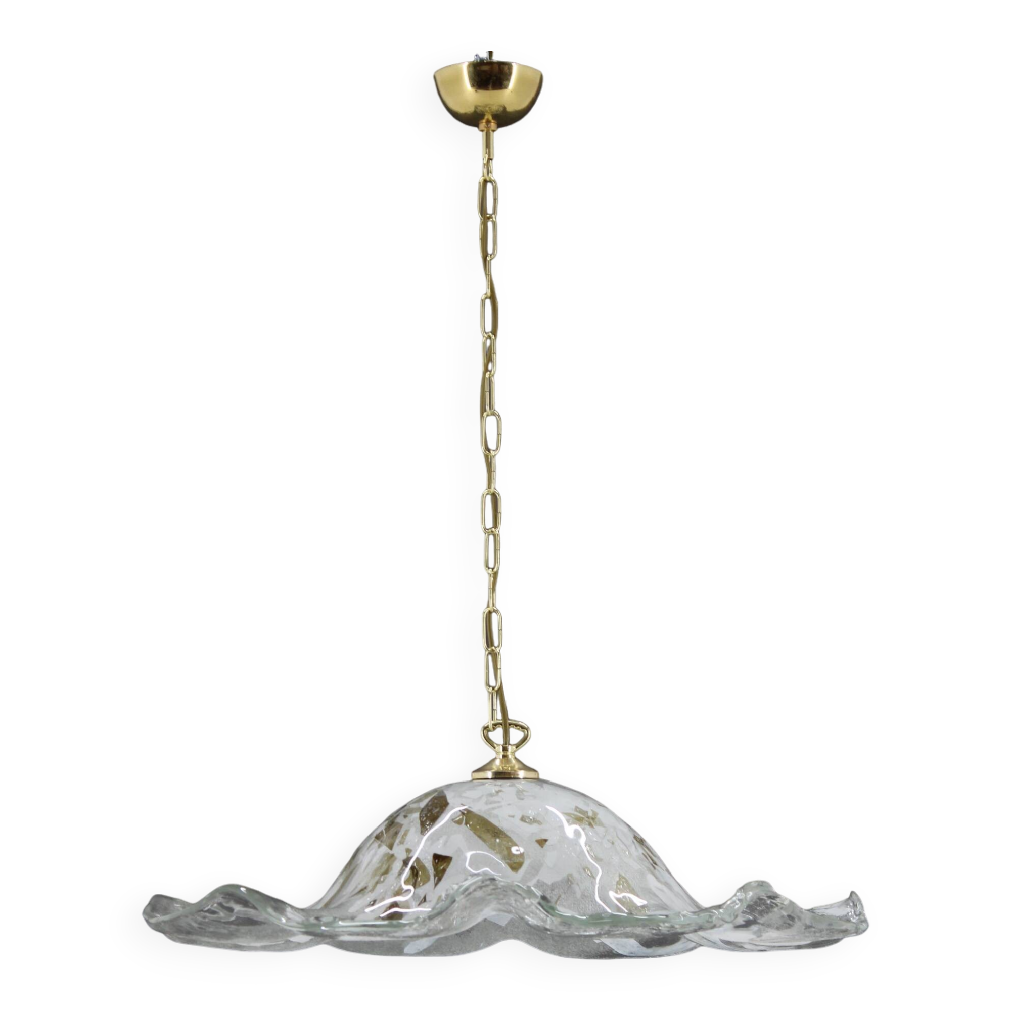1980s Large Murano Glass Pendant Light, Italy
