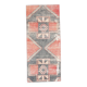 Tapis de couloir tribal vintage rouge